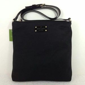 BNWOT Kate Spade Black Nylon Crossbody Bag